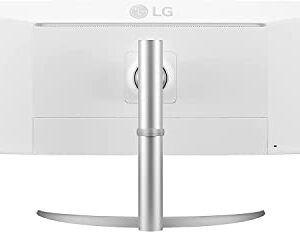 LG 49WQ95C-W 49 Inch 32:9 Curved UltraWide DQHD (5120 x 1440) Nano IPS Monitor, NVIDIA G-SYNC Compatible & AMD FreeSync Premium Pro, HDMI 2.1 & USB Type-C (90W PD), Tilt/Height/Swivel Adjustable