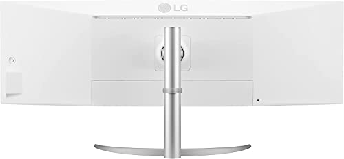 LG 49WQ95C-W 49 Inch 32:9 Curved UltraWide DQHD (5120 x 1440) Nano IPS Monitor, NVIDIA G-SYNC Compatible & AMD FreeSync Premium Pro, HDMI 2.1 & USB Type-C (90W PD), Tilt/Height/Swivel Adjustable