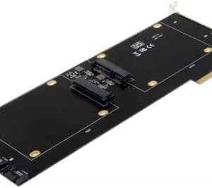 SEDNA - PCI Express (PCIe) Quad 2.5 Inch SSD/HDD Mounting Adapter (with Built in Power Circuit, no Need SATA Power Connector,), SSD/HDD not Included