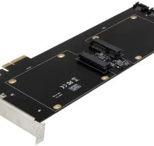 SEDNA - PCI Express (PCIe) Quad 2.5 Inch SSD/HDD Mounting Adapter (with Built in Power Circuit, no Need SATA Power Connector,), SSD/HDD not Included