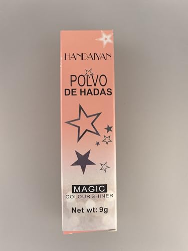 Polvo De Hadas Body Shimmer Glitter Highlighter Powder Makeup,High Gloss Sparkle for Face Body Hair,Create The Most Sparkly And Attractive Glitter Makeup - Pearl White