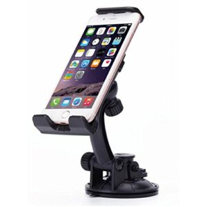 Xenda Car Mount Dash Windshield Holder Strong Grip Cradle Swivel Dock Suction Compatible with Samsung Galaxy Z Flip 3 5G - Galaxy Z Fold 2 - Galaxy Z Fold 3 5G, Black