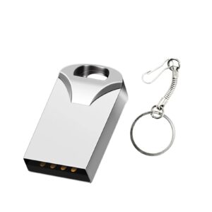 Super Mini USB Flash Drives Memory Sticks Pendrives Jumpdrive Thumb Drive with Waterproof Dustproof Shockproof (Silver 4GB)