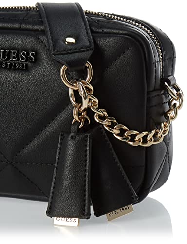 GUESS Womens Ellery Crossbody Camera Bag, Black, One Size US