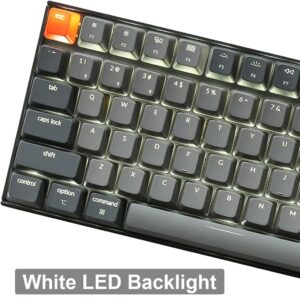 Keychron K4 96% Layout Bluetooth Wireless Mechanical Keyboard, 100 Keys/USB C/White LED Backlit/Gateron G Pro Red Switch/N-Key Rollover, Gaming Keyboard for Mac Windows, Version 2