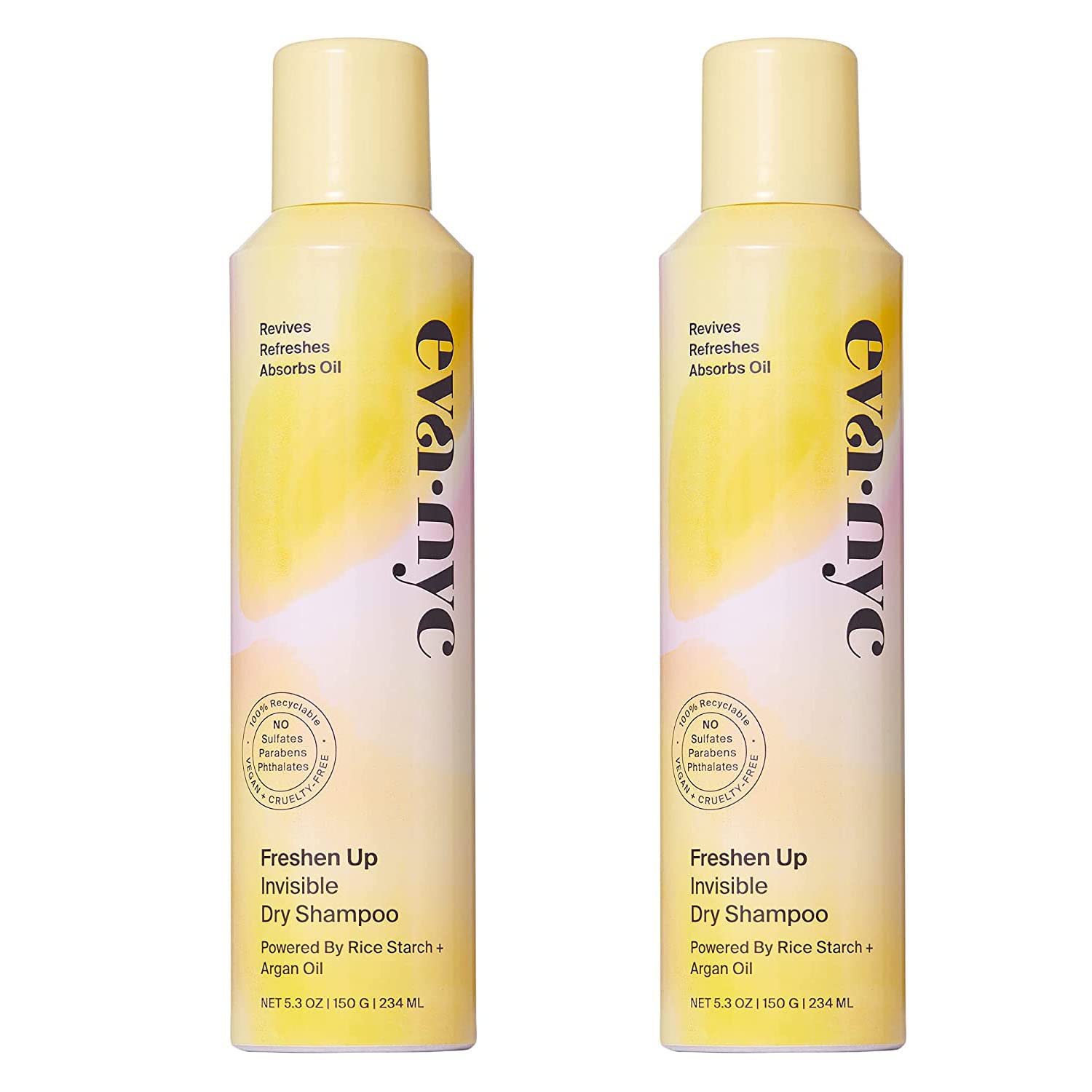 Eva NYC Freshen Up Invisible Dry Shampoo, 5.3 oz (Pack Of 2)