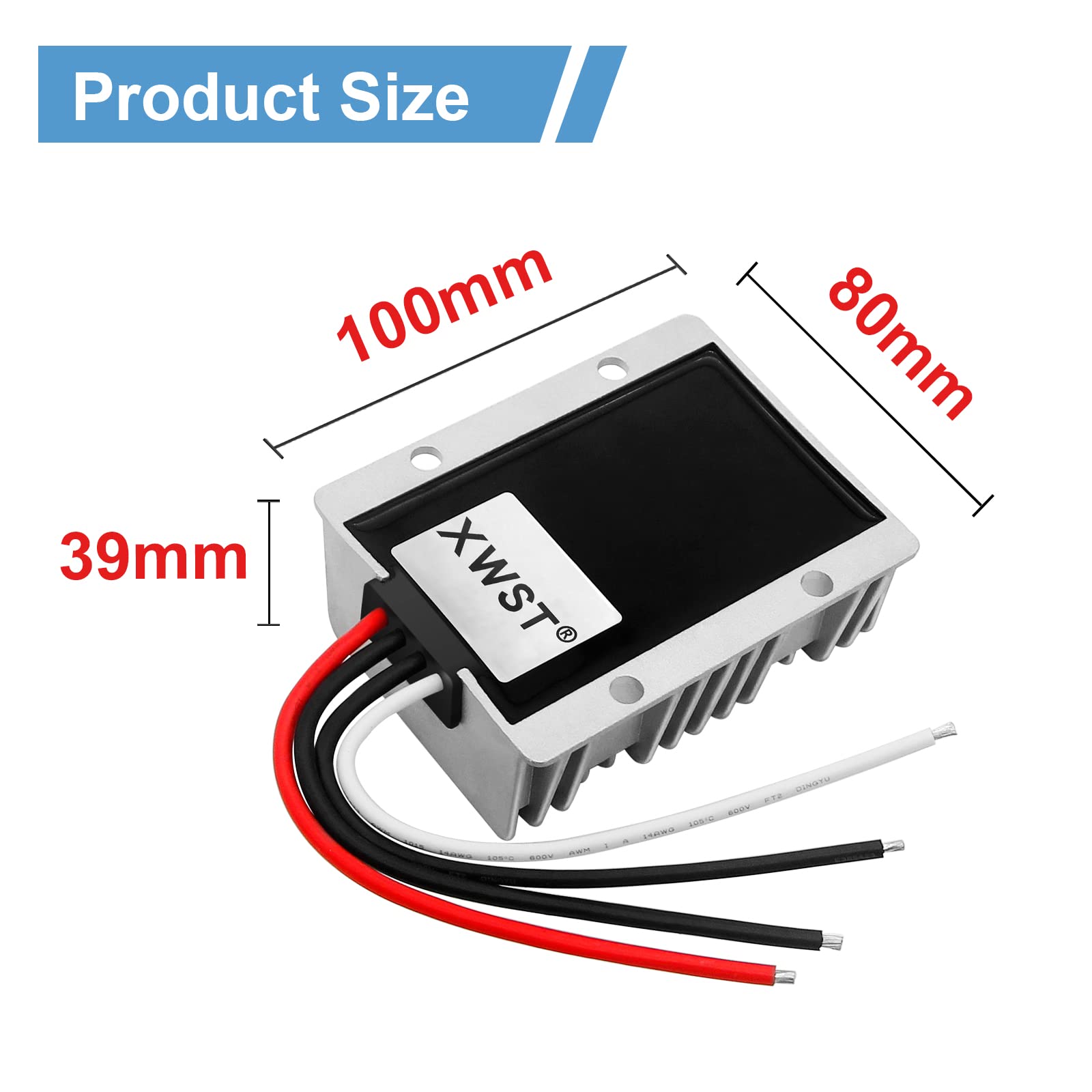 XWST DC DC Converter Reducer 20-90v 24v 36v 48v 60v 72v to 12v DC Converter Step Down Buck 24A 12v dc Voltage Regulator for Golf Cart Car Device (XW-2090-12-24A)…