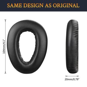 SOULWIT Protein Leather Earpads Replacement for Sennheiser PXC480, PXC550, PXC 550-II, MB660 UC, MB 660 MC, Ear Pads Cushions for EPOS Adapt 660, with Noise Isolation Foam - PXC550 PL Black