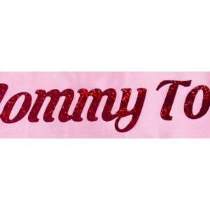 Shimmer Anna Shine Baby Shower Sash (Mommy Pink)