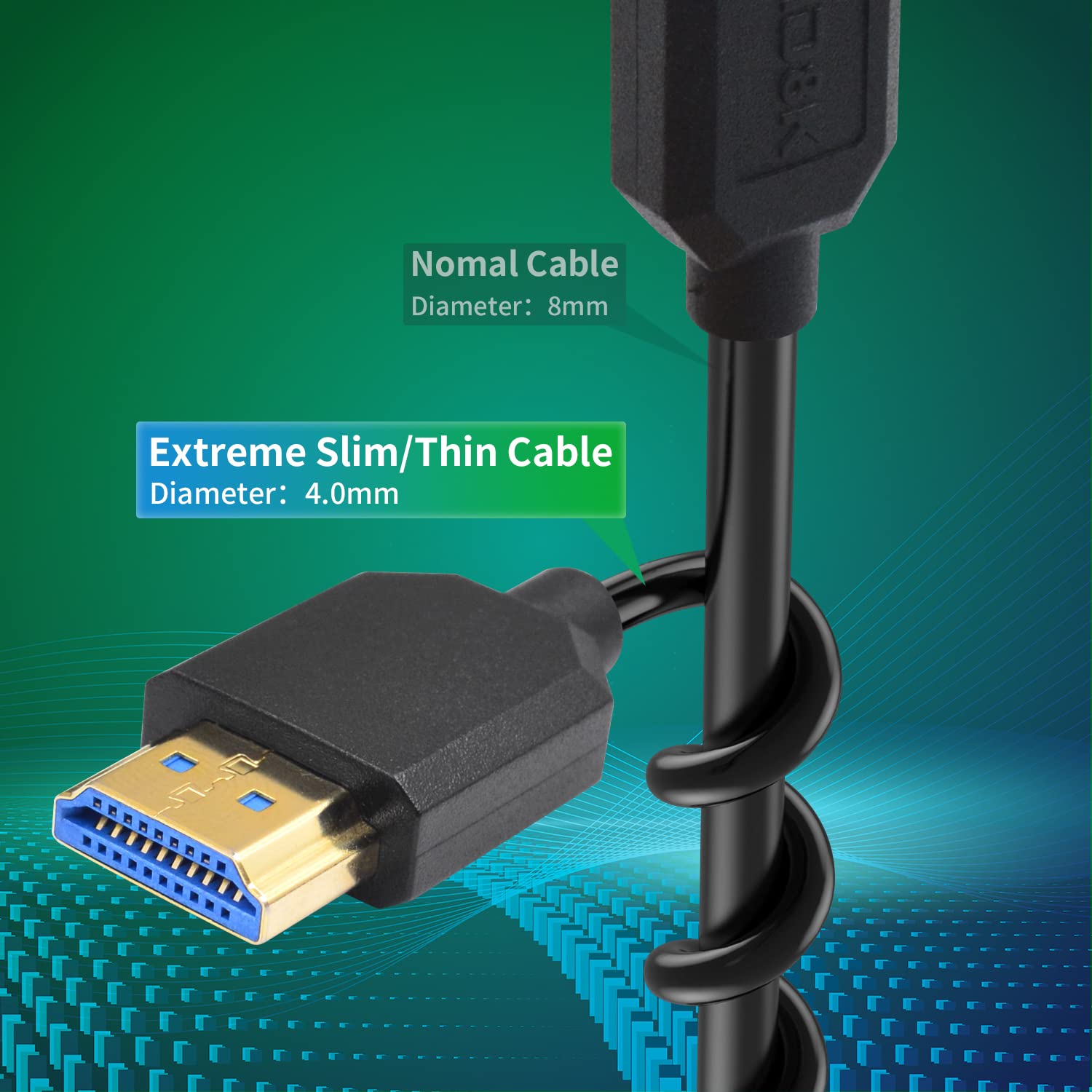 Duttek 8K Micro HDMI to HDMI Coiled Cable, 48Gbps HDMI to Micro HDMI 2.1 Version, Ultra Thin Micro HDMI Male to HDMI Male Cable Support Dynamic HDR for 8K@60Hz, 4K@120Hz Digital Cameras 4FT/1.2M