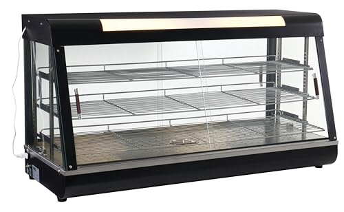 Kratos 30Y-017 48" Hot Food 3 Shelf Display Case and Merchandiser with Sliding Doors - 120V, 1200W