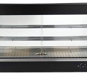 Kratos 30Y-017 48" Hot Food 3 Shelf Display Case and Merchandiser with Sliding Doors - 120V, 1200W