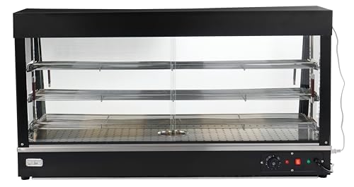 Kratos 30Y-017 48" Hot Food 3 Shelf Display Case and Merchandiser with Sliding Doors - 120V, 1200W