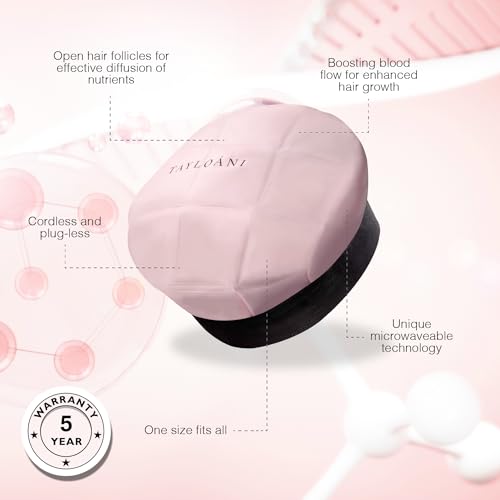 Tayloani Infinigrowth Thermocap Hair Steamer Cap - Hair Steamer for Deep Conditioning, Microwavable Heat Cap - Heating Cap Steamer for Hair Deep Conditioning Treatment - Ideal for At-Home Hair Spa