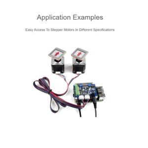 HRB8825 Stepper Motor HAT Board for Raspberry Pi Series Boards/Jetson Nano,Drives Two Stepper Motors Up to 1/32 Microstepping,Support 3D Printer, Sculpturing Machine, Mechanical Arm