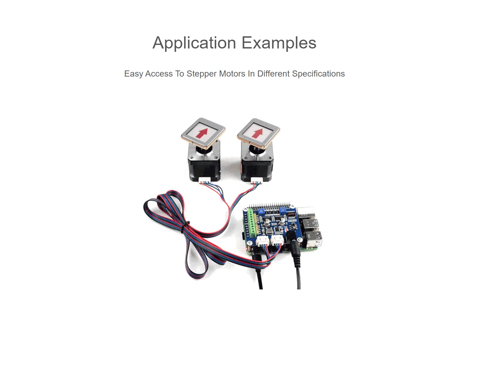 HRB8825 Stepper Motor HAT Board for Raspberry Pi Series Boards/Jetson Nano,Drives Two Stepper Motors Up to 1/32 Microstepping,Support 3D Printer, Sculpturing Machine, Mechanical Arm