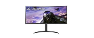 lg 34bp65c-b 34'' 21:9 qhd ultrawide curved monitor with 1ms mbr, hdr10, 160hz refresh rate & amd freesync premium (renewed), black