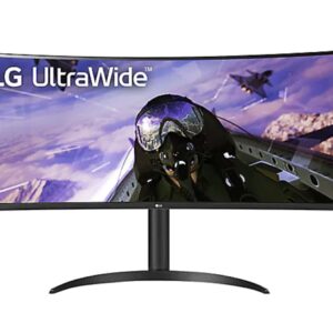 LG 34BP65C-B 34'' 21:9 QHD UltraWide Curved Monitor with 1ms MBR, HDR10, 160Hz Refresh Rate & AMD FreeSync Premium (Renewed), Black