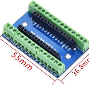 RedTagCanada Nano V3.0 3.0 Controller Terminal Adapter Expansion Board Nano IO Shield Simple Extension Plate for Arduino AVR ATMEGA328P (1, Expansion Board Nano)