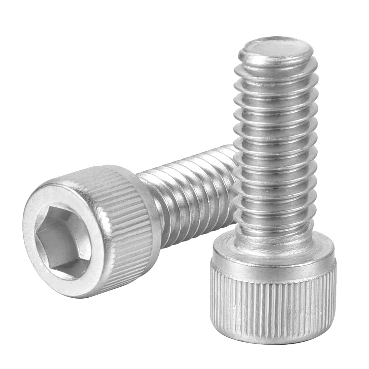 M8-1.25 x 10mm Socket Head Cap Screws 304 Stainless Steel 18-8 Allen Socket Drive Machine Thread Bolts Screws, Full Thread, 20PCS