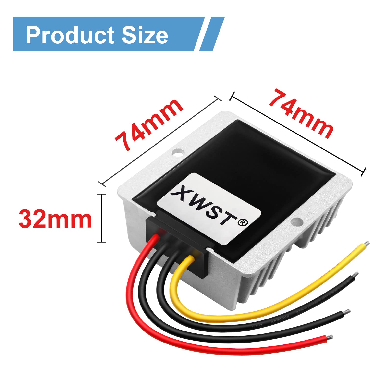 XWST DC DC Converter Reducer 30-90v 24v 48v 60v 72v to 24v DC Converter Step Down Buck 15A 360W dc Voltage Regulator for Golf Cart Car Device