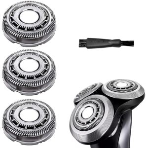 suleto sh60/72 replacement shaver head blades compatible with philips series 6000 electric razors, sh60 head for s6880/81, s6810/82, s6850/85, s6xxx, series 6000 replacement shaving head w/brush