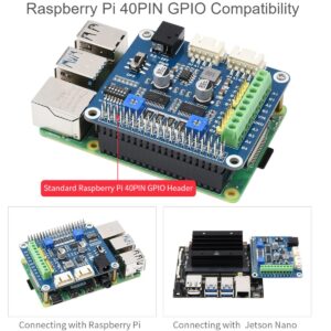 HRB8825 Stepper Motor HAT Board for Raspberry Pi Series Boards/Jetson Nano,Drives Two Stepper Motors Up to 1/32 Microstepping,Support 3D Printer, Sculpturing Machine, Mechanical Arm