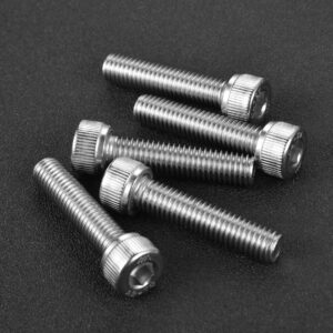 M8-1.25 x 10mm Socket Head Cap Screws 304 Stainless Steel 18-8 Allen Socket Drive Machine Thread Bolts Screws, Full Thread, 20PCS