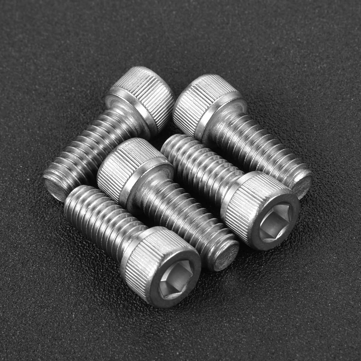 M8-1.25 x 10mm Socket Head Cap Screws 304 Stainless Steel 18-8 Allen Socket Drive Machine Thread Bolts Screws, Full Thread, 20PCS