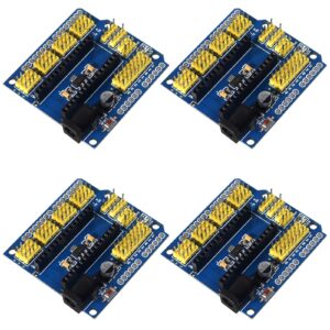 diitao 4pcs for nano i/o expansion sensor shield multi-purpose extension sensor shield module pin header for nano 3.0 duemilanove 2009(yellow)