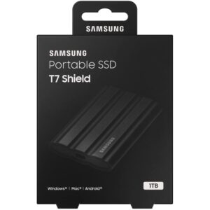 SAMSUNG MU-PE2T0S/AM T7 Shield Portable Solid State Drive 2TB 2022 Black - (2-Pack)