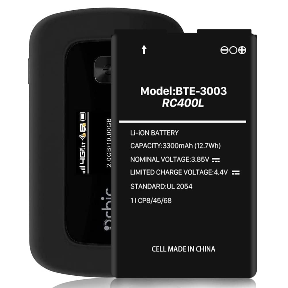 SHENMZ BTE-3003 Battery, (Upgraded) 3300mAh High Capacity Replacement Battery for Verizon Orbic Speed Mobile Hotspot RC400L BTE-3003