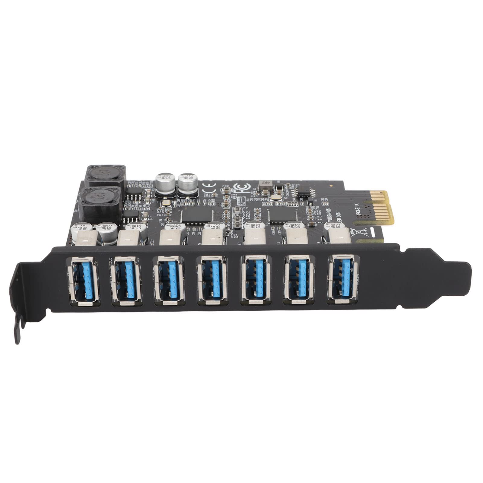 7 Ports PCIE to USB3.2 GEN1 Expansion Card, USB3.2 GEN1 Superspeed 5Gbps Front Expansion Card, USB PCIE Expansion Card for XP Win7 8 10 11 Linux