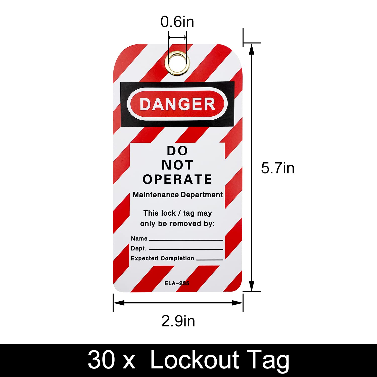 Lockout Tagout Locks, Safety Padlock, Loto Locks Keyed Differently Lock Out Tag Out 30 pcs Safety Padlocks Plastic with 30 Lockout TagOut Tags Red