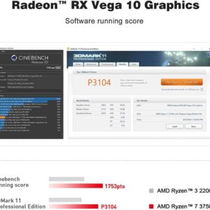 MINI PC SER3 AMD R7 3750H Up to 4Ghz 4Cores 8Threads TDP35W Radeon RX Vega 10 Graphics DDR4 16G+500G M.2 Nvme pcle3.0 SSD wifi5+BT4.0+RJ45 1000M 4K 60hz dual display AUTO POWER ON Office MINI PC