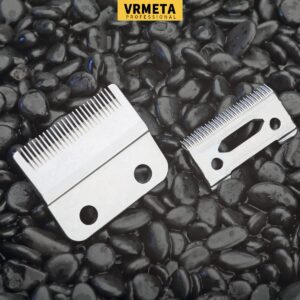 VRMETA New Upgrade Professional Hair Clippers Replacement Blades for Wahl Clippers Wahl 5-Star Senior Magic Clip Compatible with 8148, 8504, 1919, 2241, 2240, 8591 (Silver)