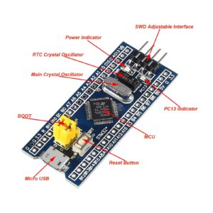 DIANN 4pcs STM32F103C6T6 Minimum System Development Board with Imported Chip STM32 ARM Core Learning Board Module