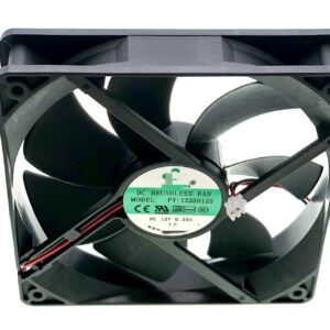 LEYEYDOJX New Cooling Fan for PY-1225H12S 12025 DC12V 0.35A 12CM 2-wire/2-pin DC BRUSHLESS Ice Machine Fan