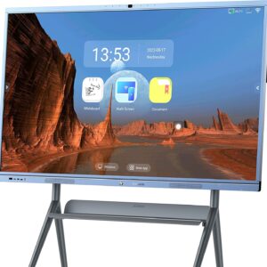 Smart Board Collaboration Hub, JYXOIHUB 65 Inch 4K Digital Electronic Whiteboard Built in Dual System and 20MP Camera for Classroom and Business, Interactive Whiteboard with Video Conference System