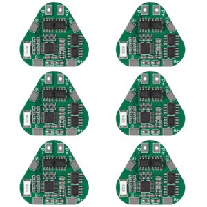 Alinan 6pcs 3S 8A 12V 18650 Lithium Battery Protection Board 10.8V 11.1V 12.6V BMS PCM PCB Overcharge Over-Discharge Protection Module for 3 Li-ion Cell Pack