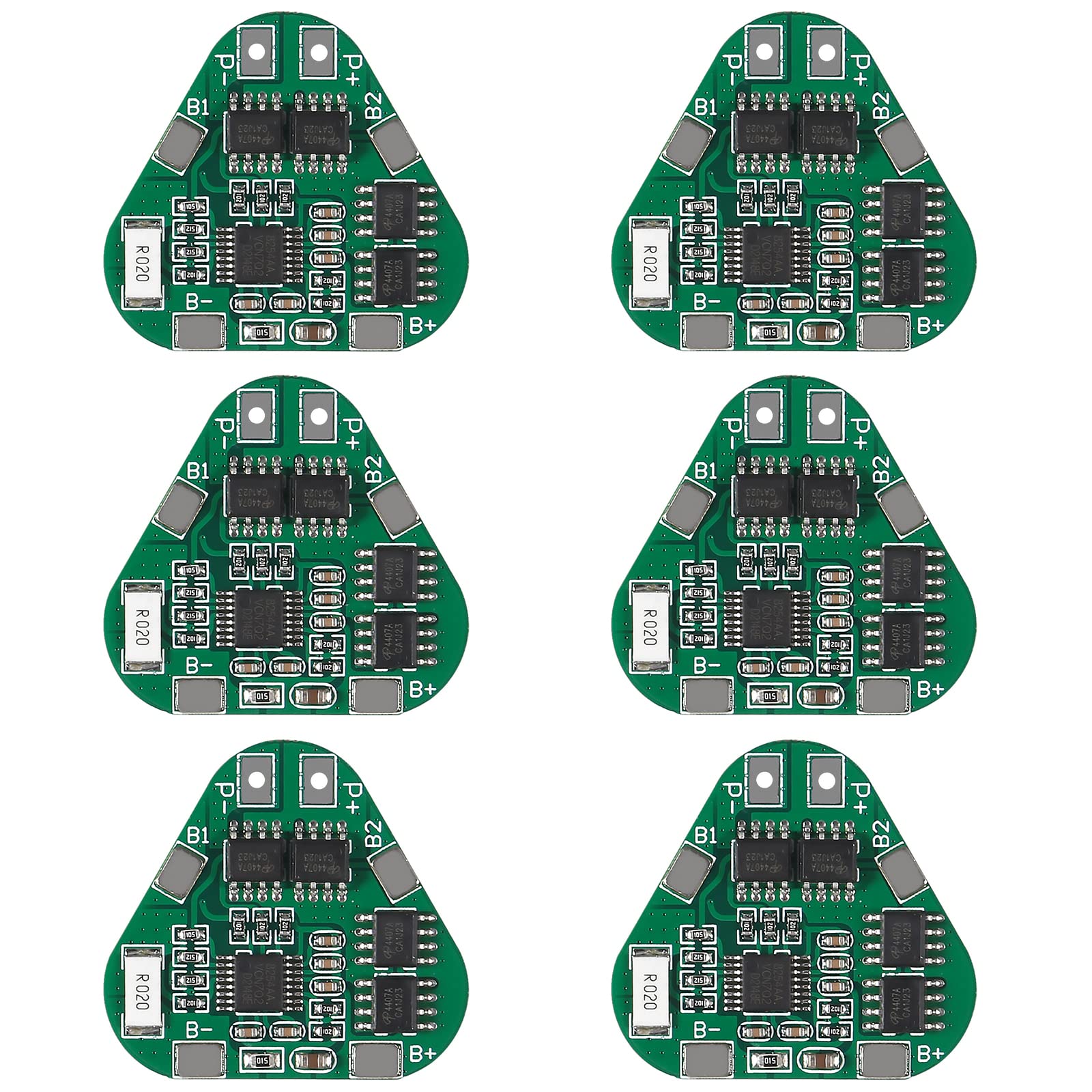 Alinan 6pcs 3S 8A 12V 18650 Lithium Battery Protection Board 10.8V 11.1V 12.6V BMS PCM PCB Overcharge Over-Discharge Protection Module for 3 Li-ion Cell Pack