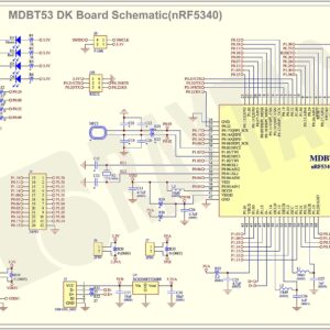 MDBT53-DB Nordic nRF5340 Module Demo Board Dev Kit 48 GPIO Bluetooth Module BT5.2 FCC IC CE Telec KC SRRC (Chip Antenna)