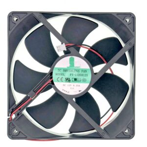 LEYEYDOJX New Cooling Fan for PY-1225H12S 12025 DC12V 0.35A 12CM 2-wire/2-pin DC BRUSHLESS Ice Machine Fan