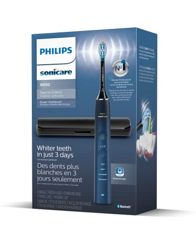 PHILIPS Sonicare 9000 Special Edition Rechargeable Toothbrush, Blue/Black, HX9911/92