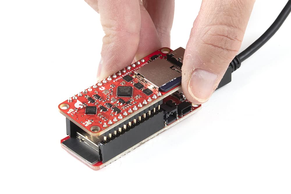 SparkFun Thing Plus Dual-Port Logging Shield -USB2241 Ultra Fast USB 2.0 Media Controller -ATiny841 MicroController -MicroSD -Thing Plus 5CV -Feather 3.3V