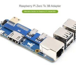 waveshare Pi Zero to Raspberry Pi 3B/B+ Adapter,Based on Raspberry Pi Zero to Reproduce The Original Appearance of The 3B Series,Alternative Solution for Raspberry Pi 3 Model B/B+