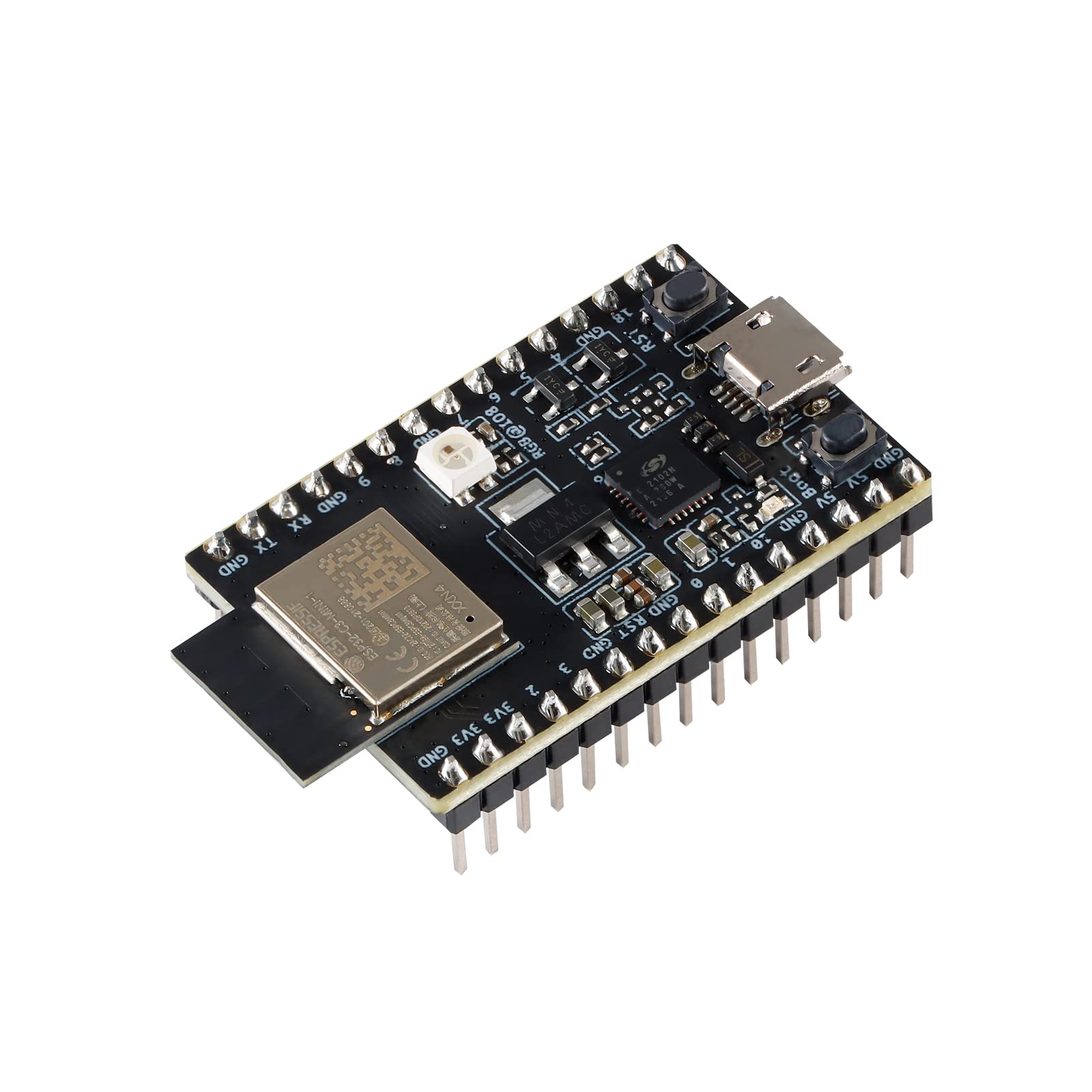 JESSINIE ESP32-C3-DevKitM-1 WIFI Bluetooth Development Board ESP32 ESP32-C3-MINI-1 module WiFi+BT BLE Module ESP32-C3 C3FN4 Core 4MB