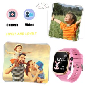 Kids Smart Watch Girls Boys - Smart Watch for Kids Watches Ages 4-12 Years with 16 Learning Games Alarm Clock Music Player Calculator Flashlight Recorder Children Toys Gifts