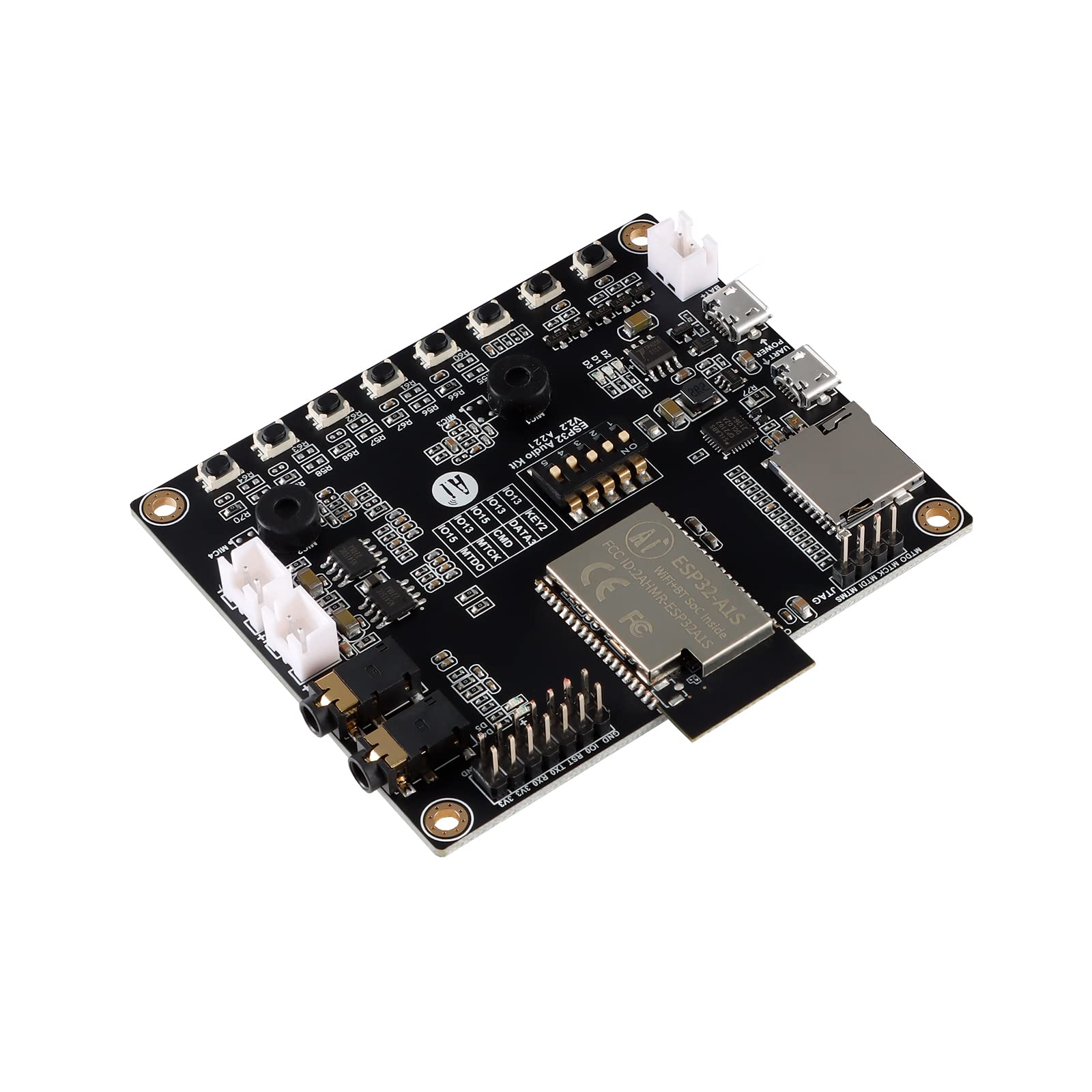 JESSINIE ESP32 Aduio Kit ESP32 WiFi Bluetooth Module ESP32-A1S Module Audio Development Board BLE Low Power Dual-core 64Mb Serial Adapter Port to WiFi Board