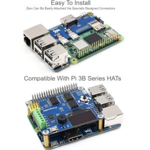 waveshare Pi Zero to Raspberry Pi 3B/B+ Adapter,Based on Raspberry Pi Zero to Reproduce The Original Appearance of The 3B Series,Alternative Solution for Raspberry Pi 3 Model B/B+